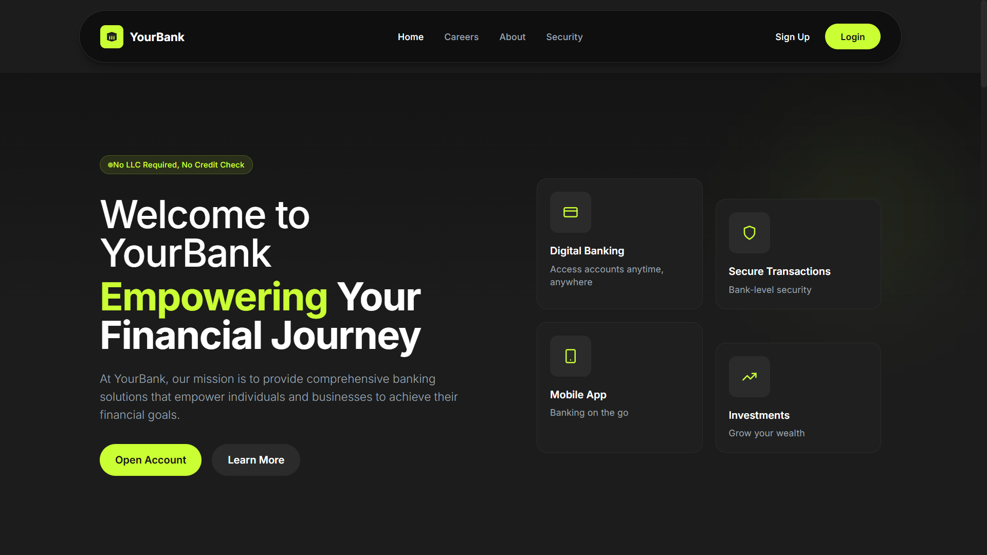 YourBank - Banking Platform